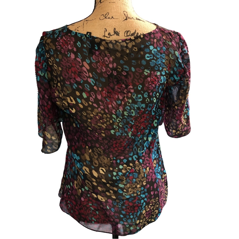 💖💙 GIFTED!! 💙💖SILK Blouse by Dana Buchman 100% SILK Blouse - Picture 2 of 6